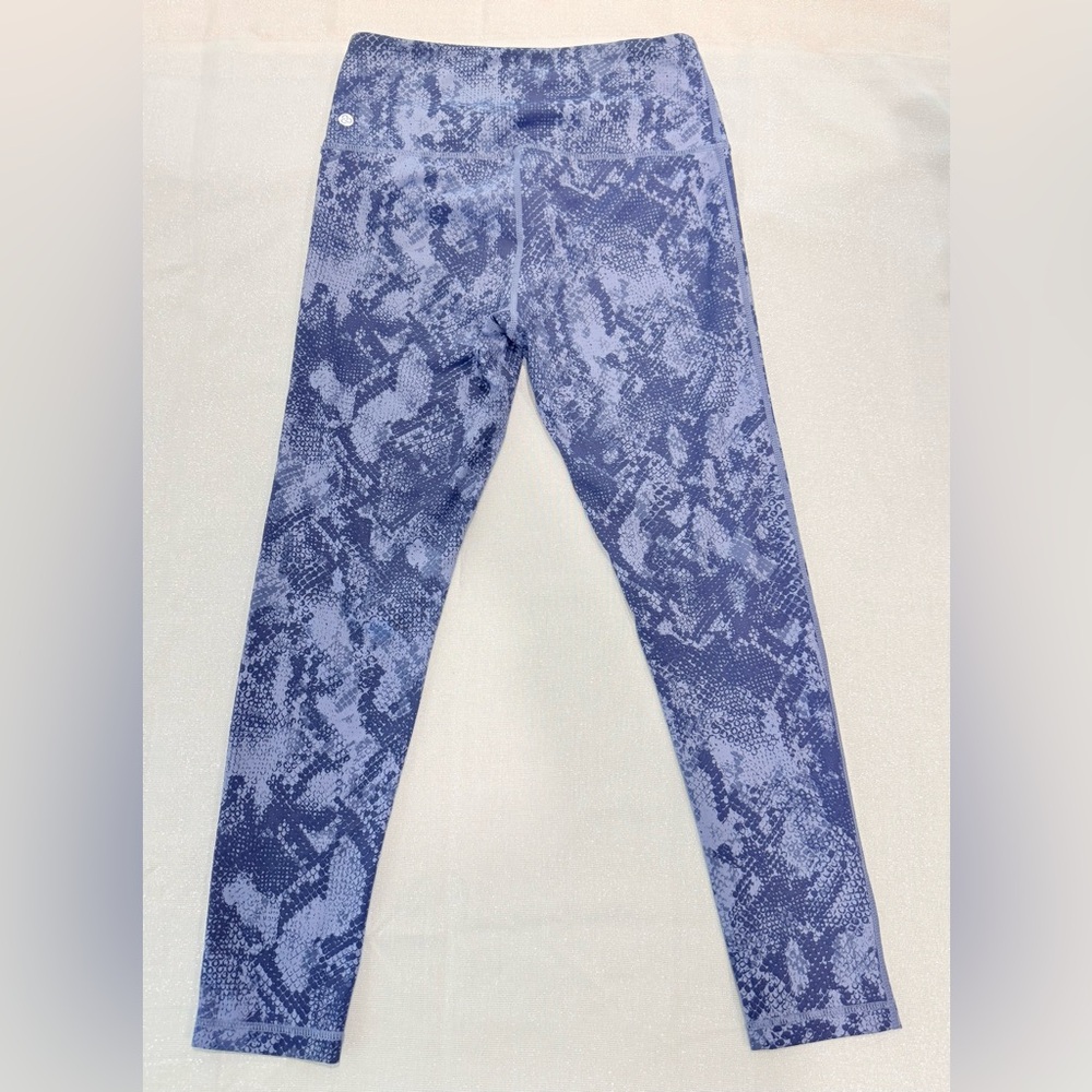 Zella Purple Charcoal Snake Print Leggings Size Medium - Picture 5 of 5